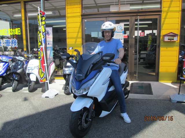 本日納車 フォルツァ H様 | 明石市のバイクショップ、オートサロン